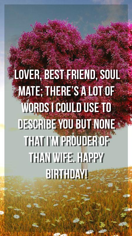 happy birthday message from husband to wife